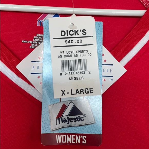 MLB LA ANGELS WOMENS DRI-FIT SHIRT - Picture 2 of 4